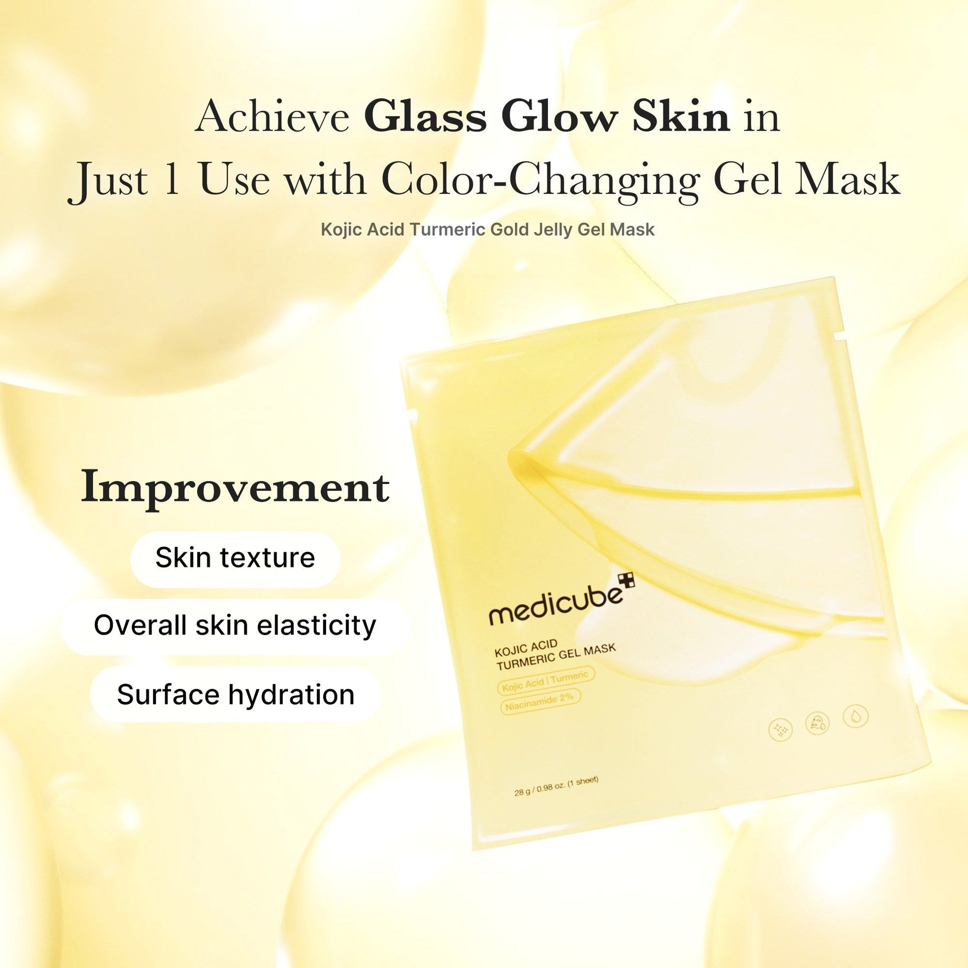 Kojic Acid Turmeric Gold Jelly Gel Mask - Medicube