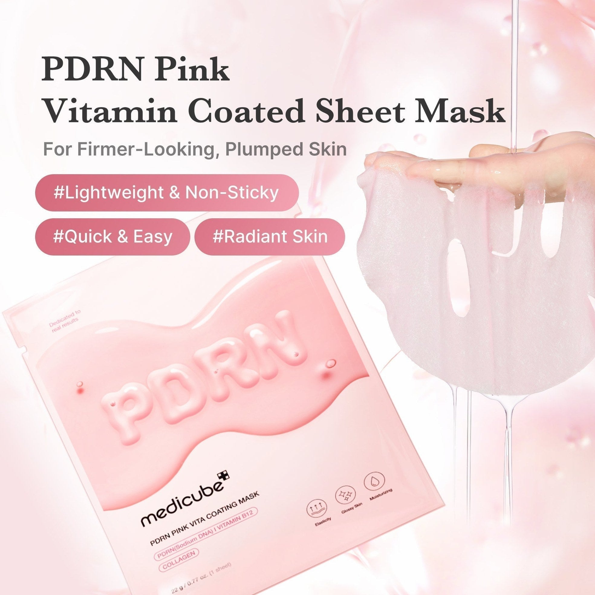PDRN Pink Vita Coating Sheet Mask - Medicube