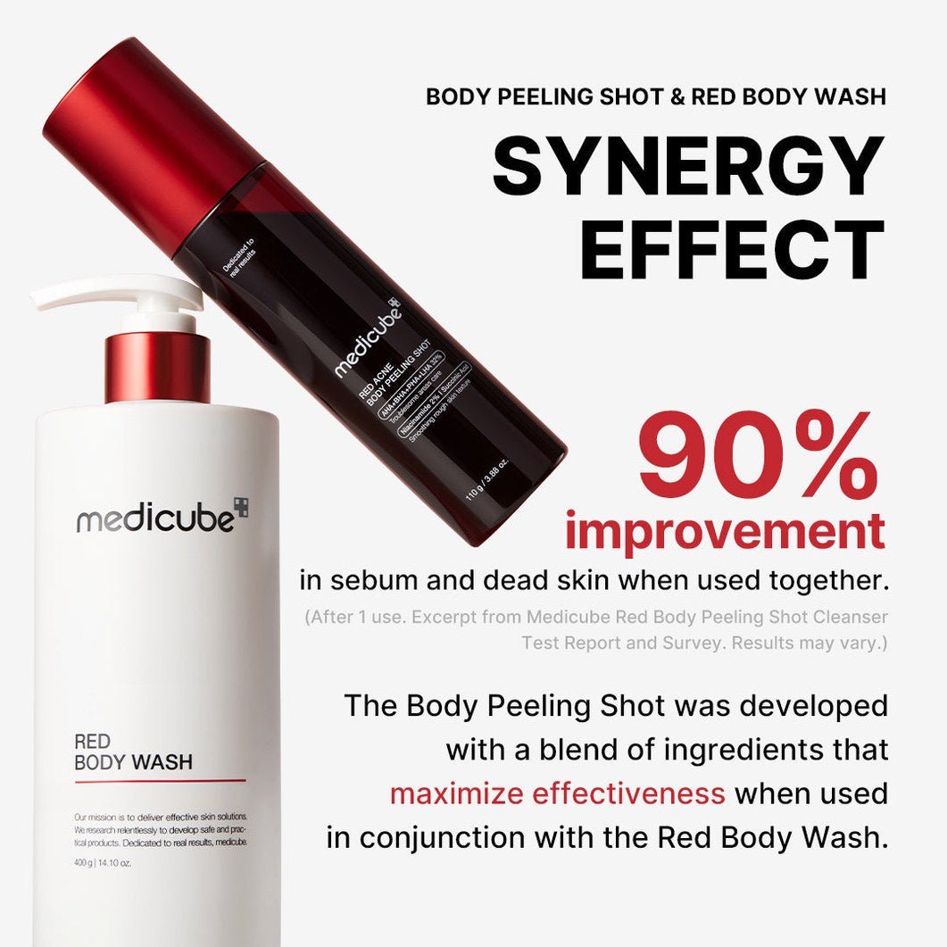 Red Body Peeling Shot Cleanser - Medicube