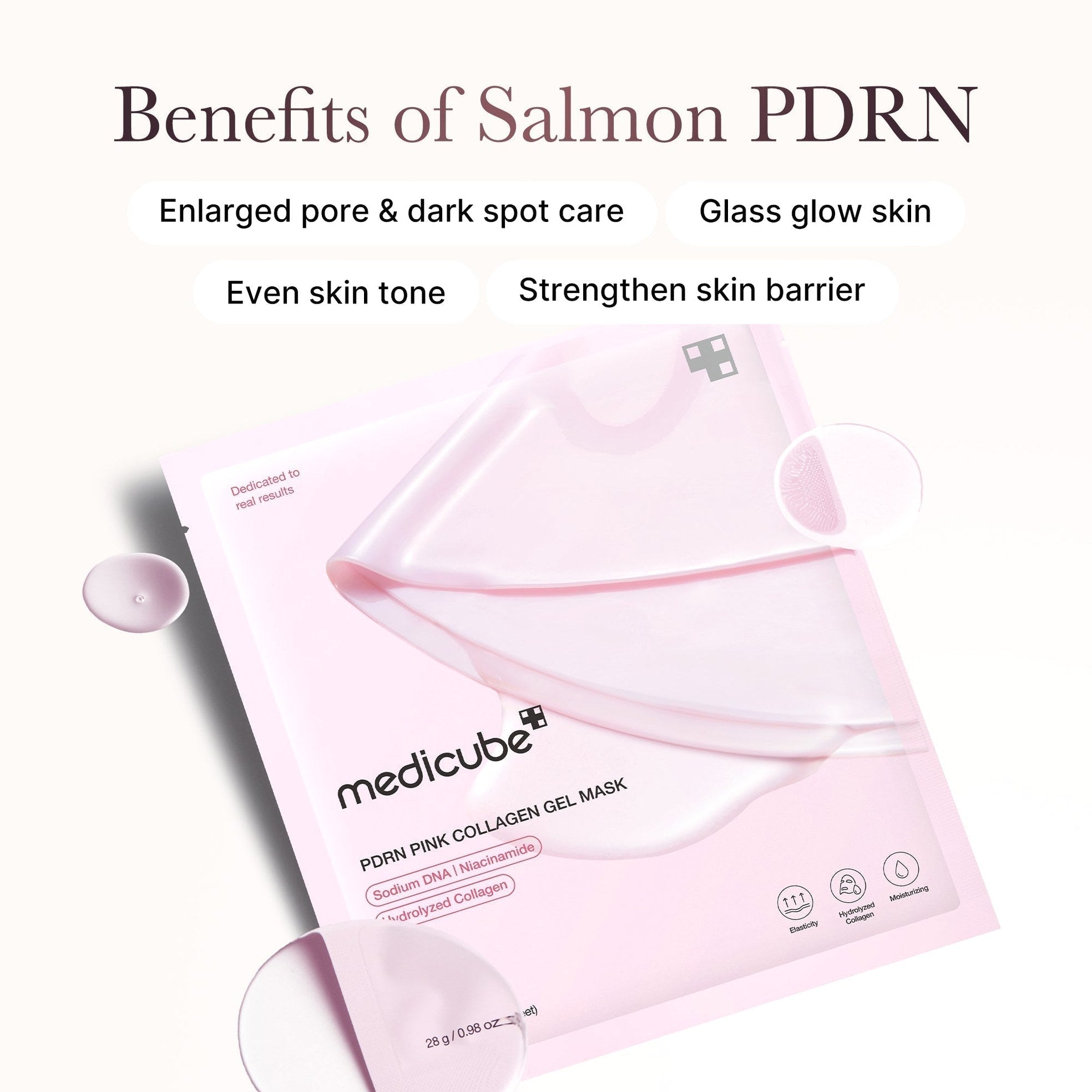 Salmon PDRN Pink Collagen Jelly Gel Mask - Medicube