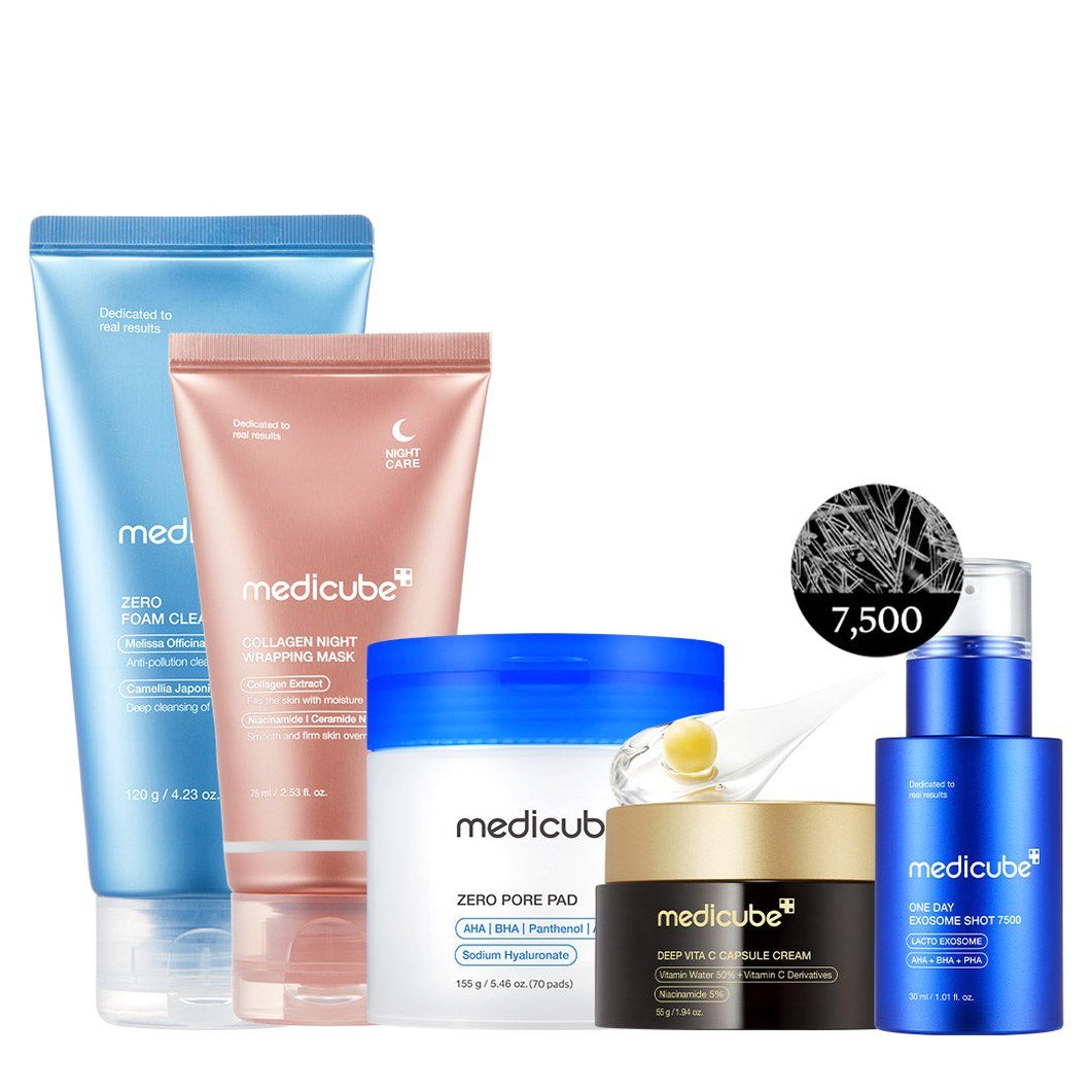 Affordable Glass Glow 7-Day Skincare Set - Medicube