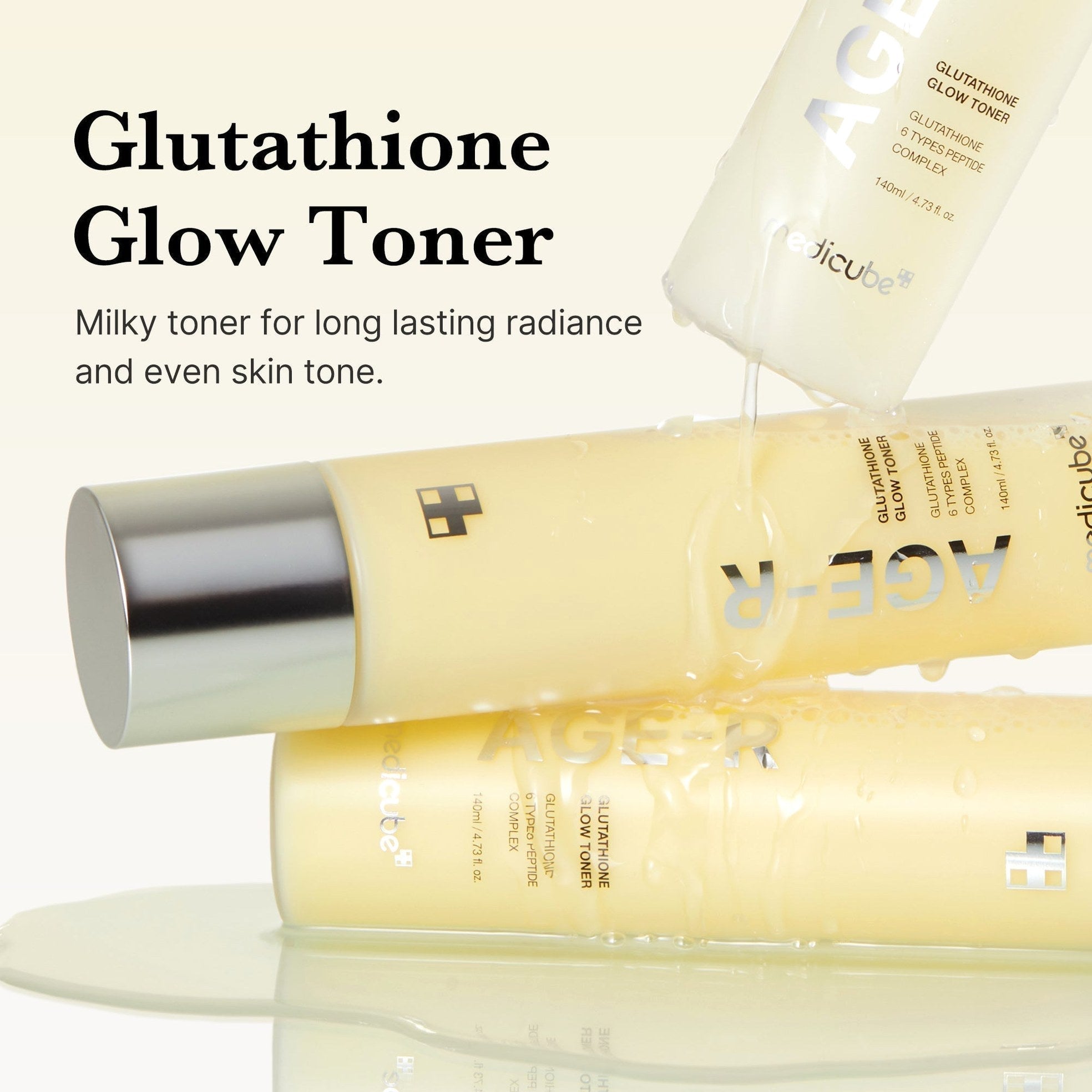 AGE-R Glutathione Glow Milk Toner - Medicube