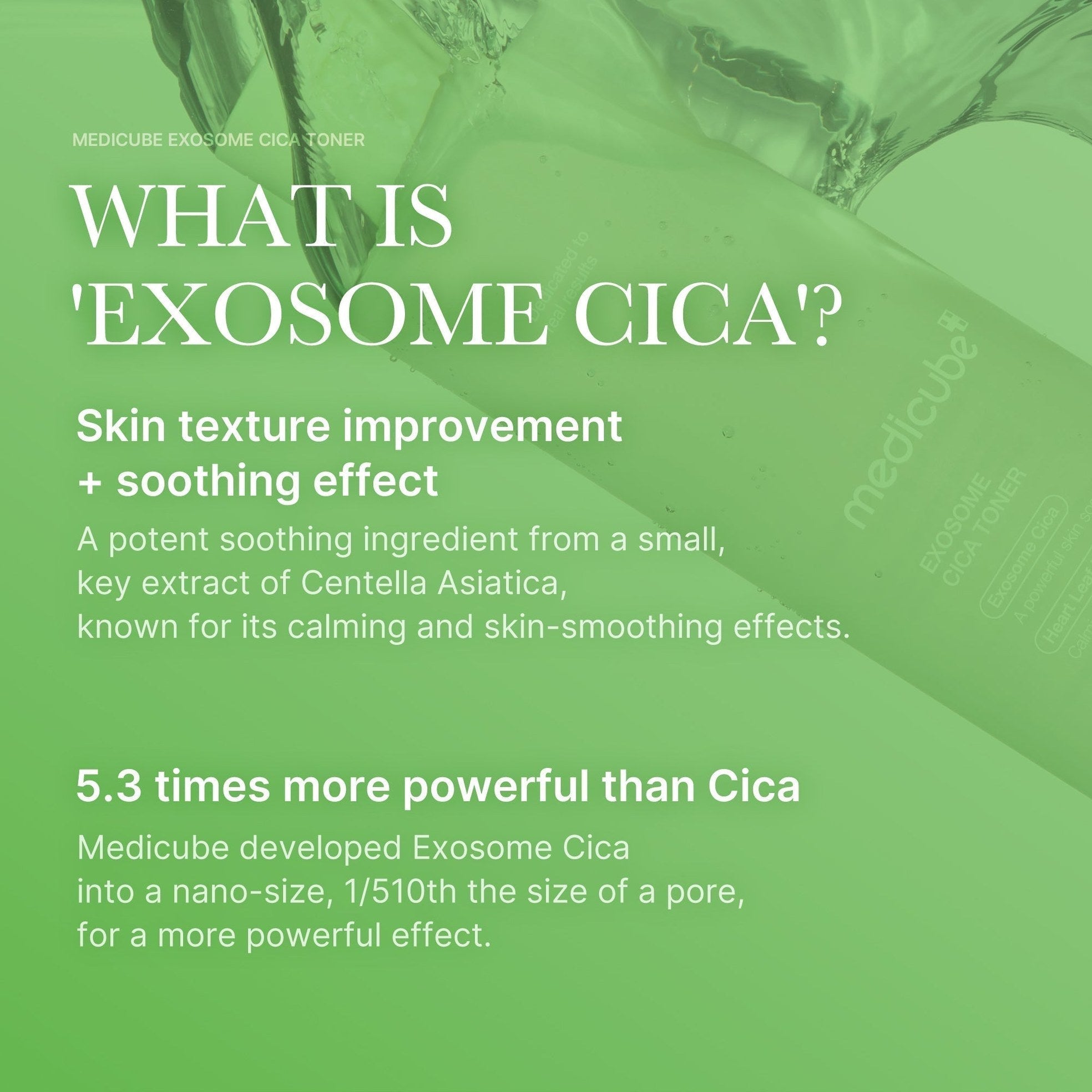 Exosome Cica Calming Toner - Medicube