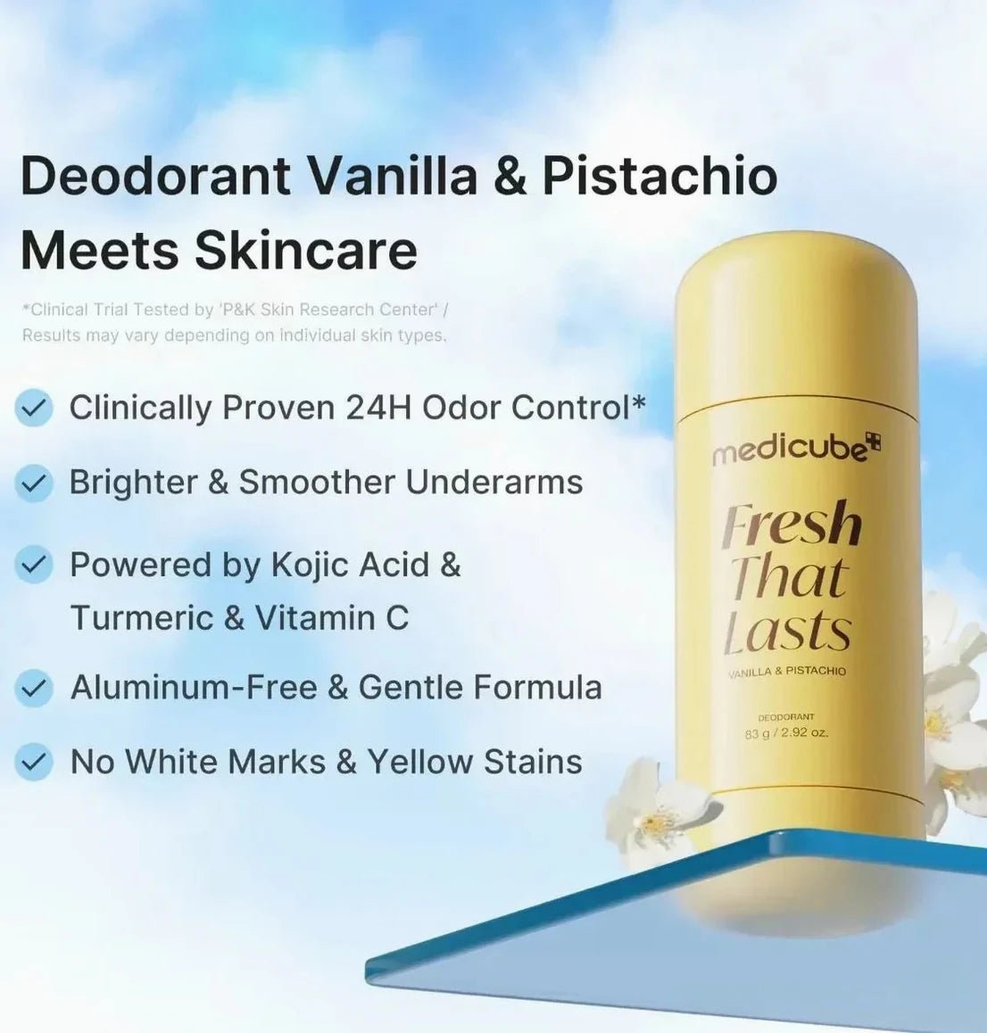 Fresh That Lasts Deodorant Vanilla & Pistachio - Medicube