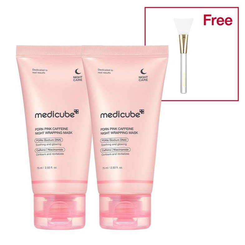 PDRN Pink Caffeine Overnight Wrapping Mask - Medicube
