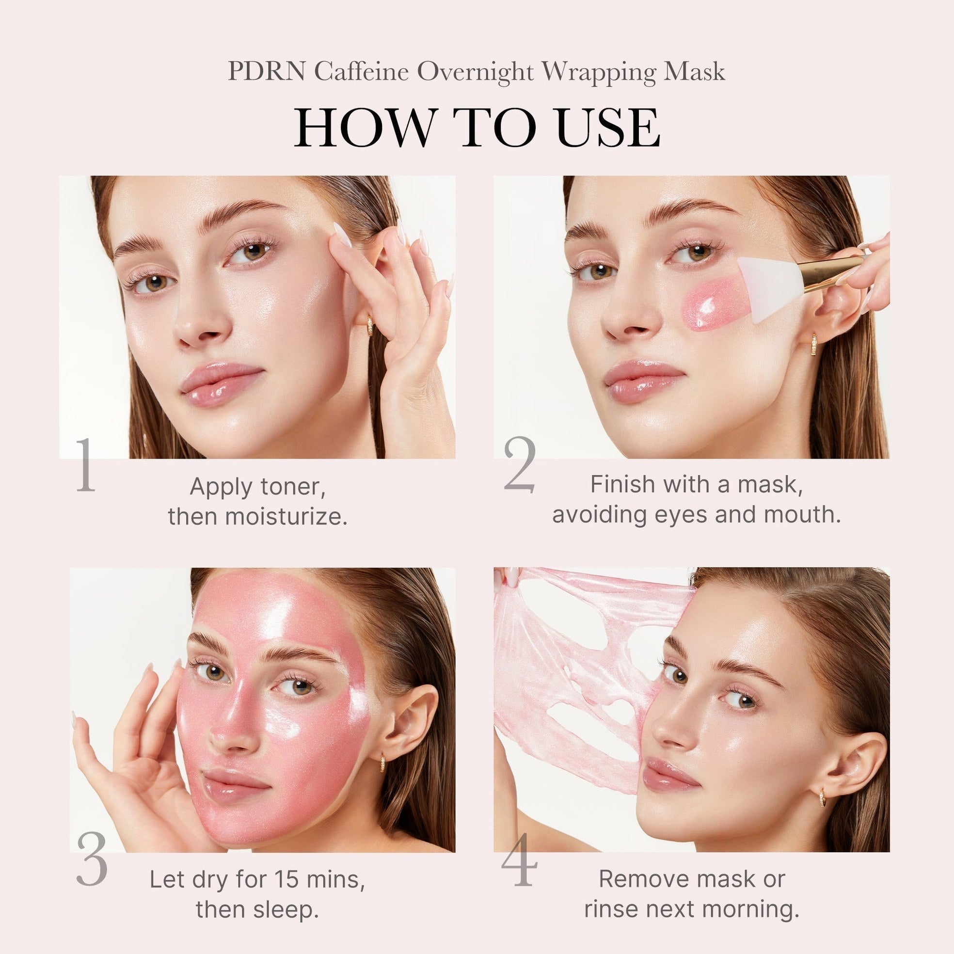 PDRN Pink Caffeine Overnight Wrapping Mask - Medicube