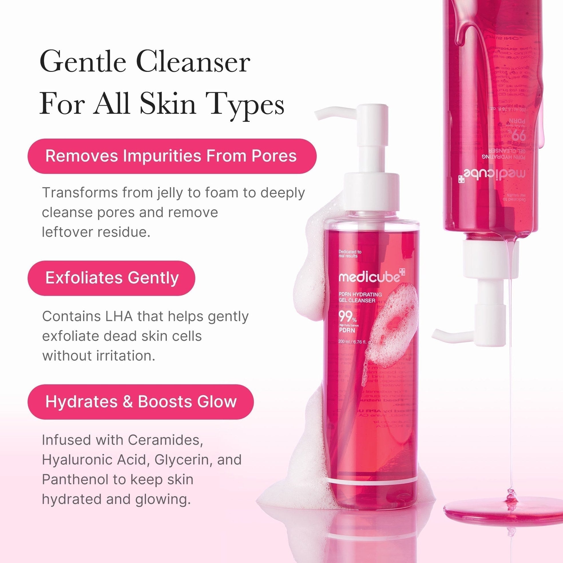 PDRN Pink Gel Cleanser - Medicube