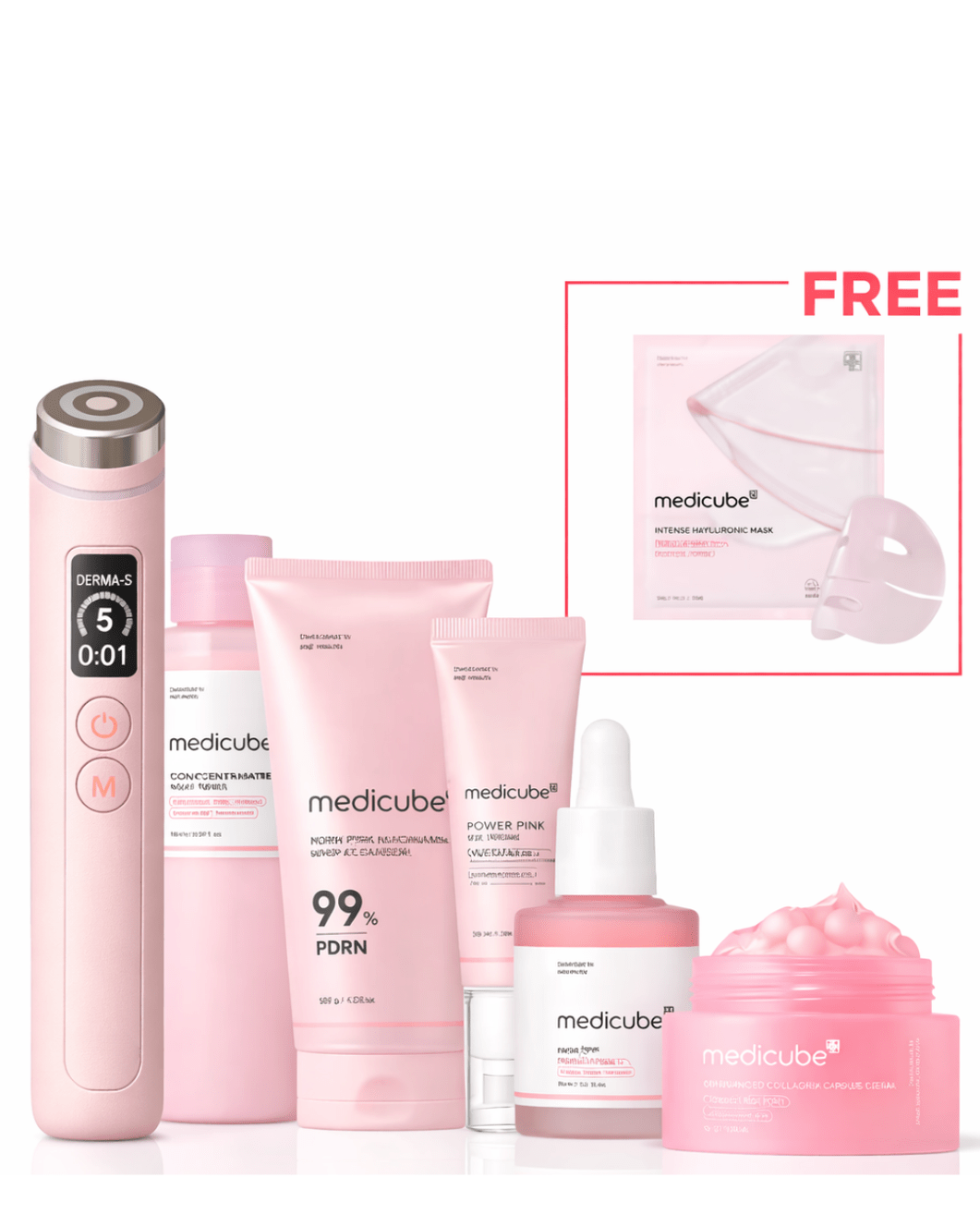 PDRN Pink Glow Home Aesthetic Full Set - Medicube