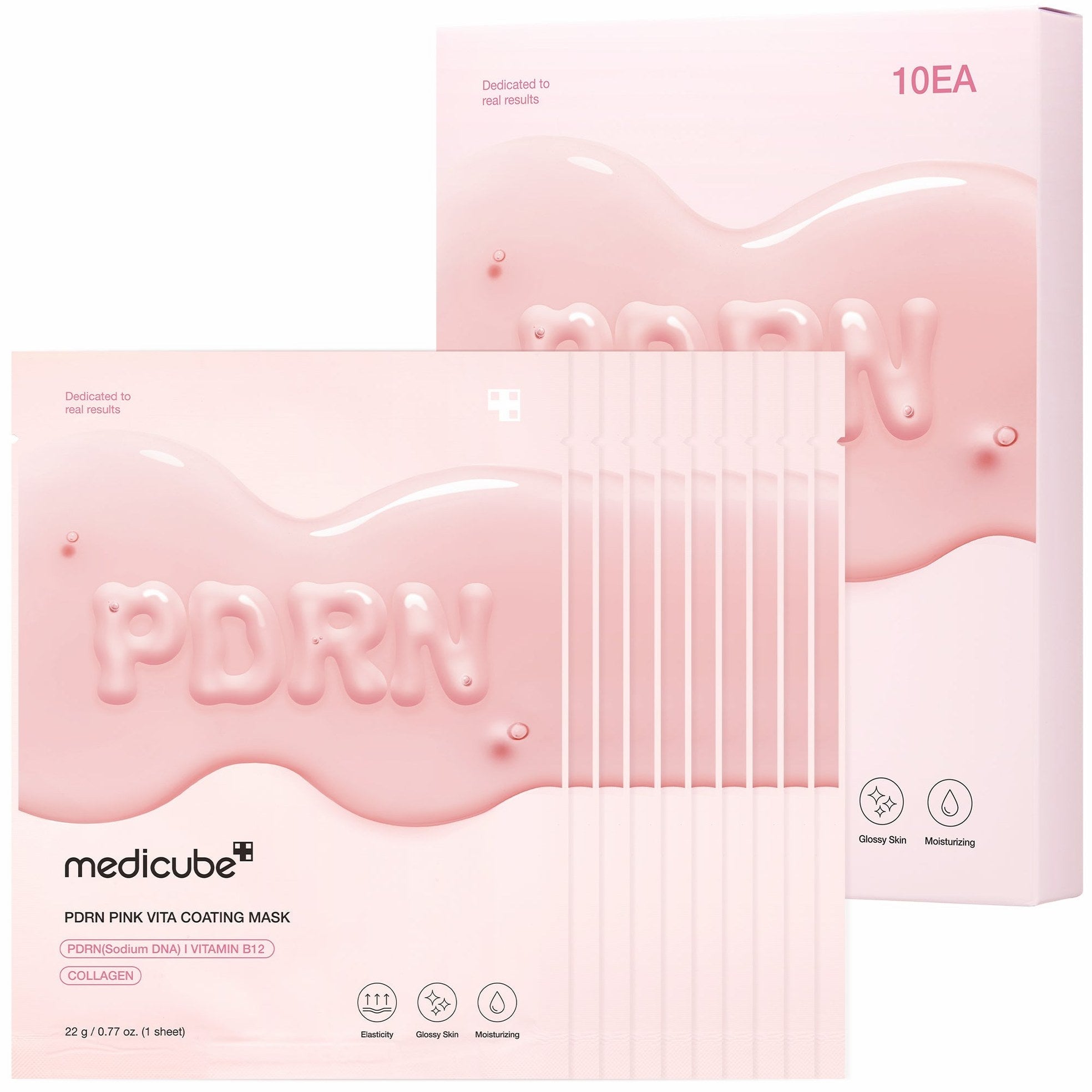 PDRN Pink Vita Coating Sheet Mask - Medicube