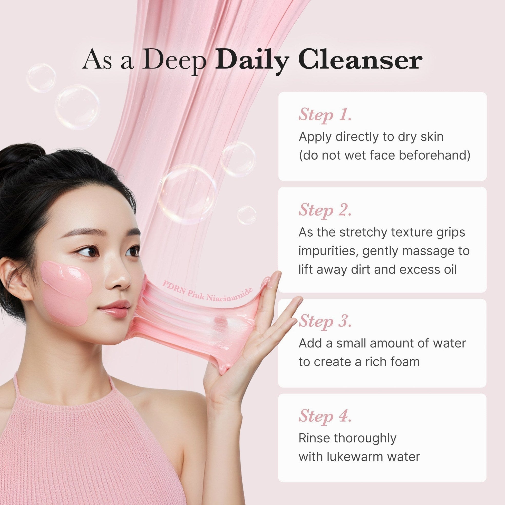 PDRN Pink Whip Cleanser - Medicube