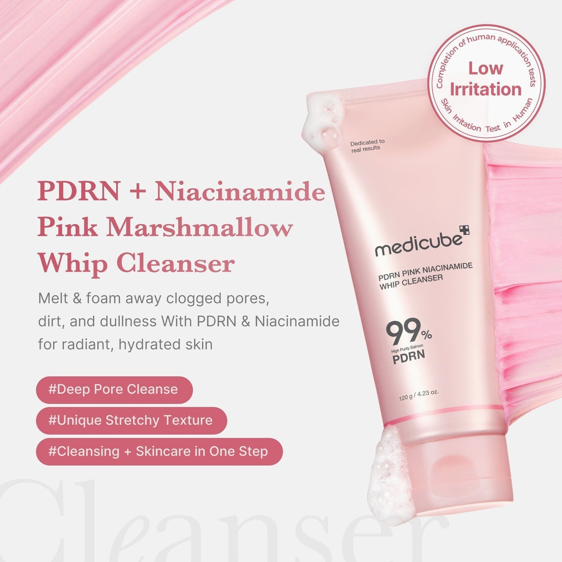 PDRN Pink Whip Cleanser - Medicube