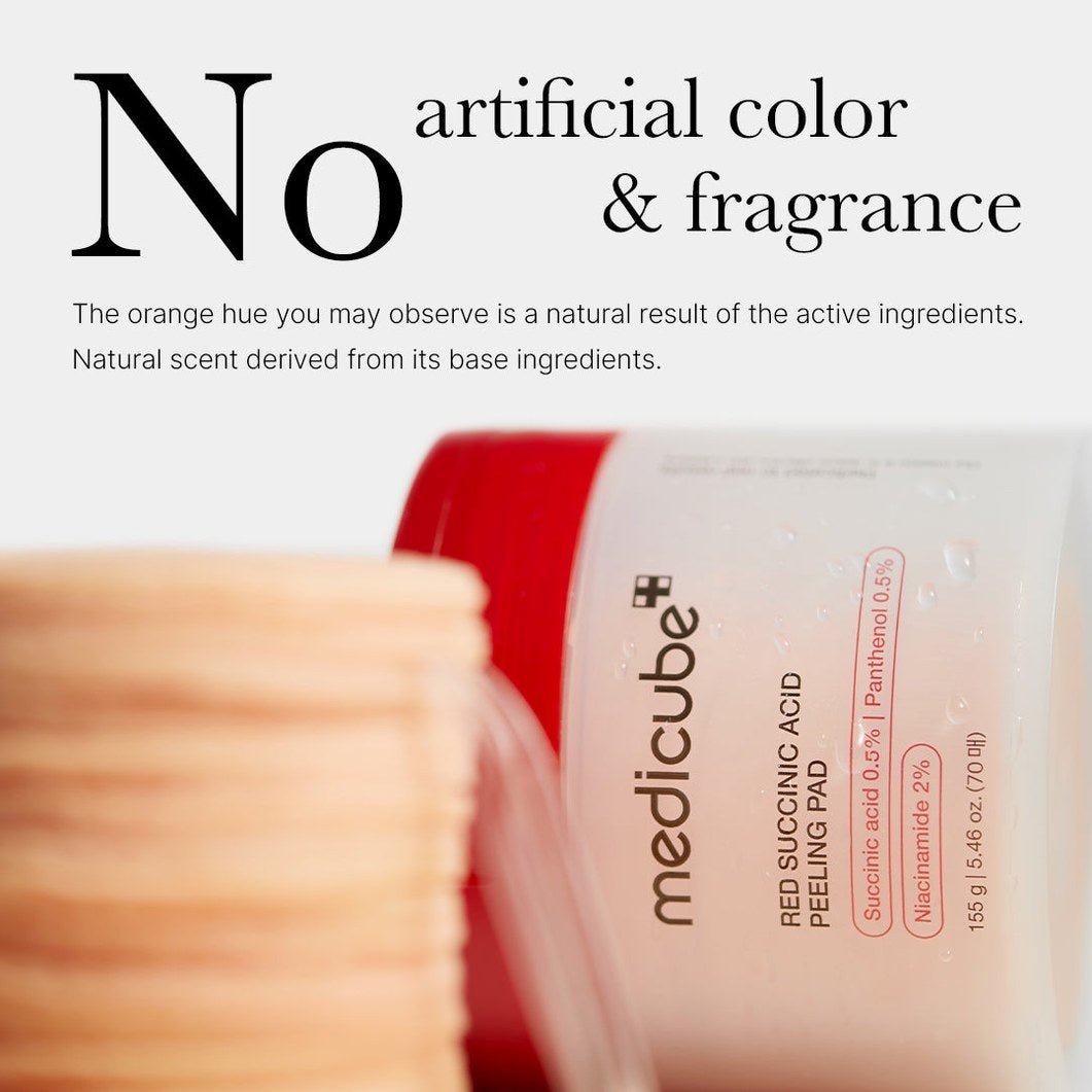 Red Succinic Acid Panthenol Pads - Medicube