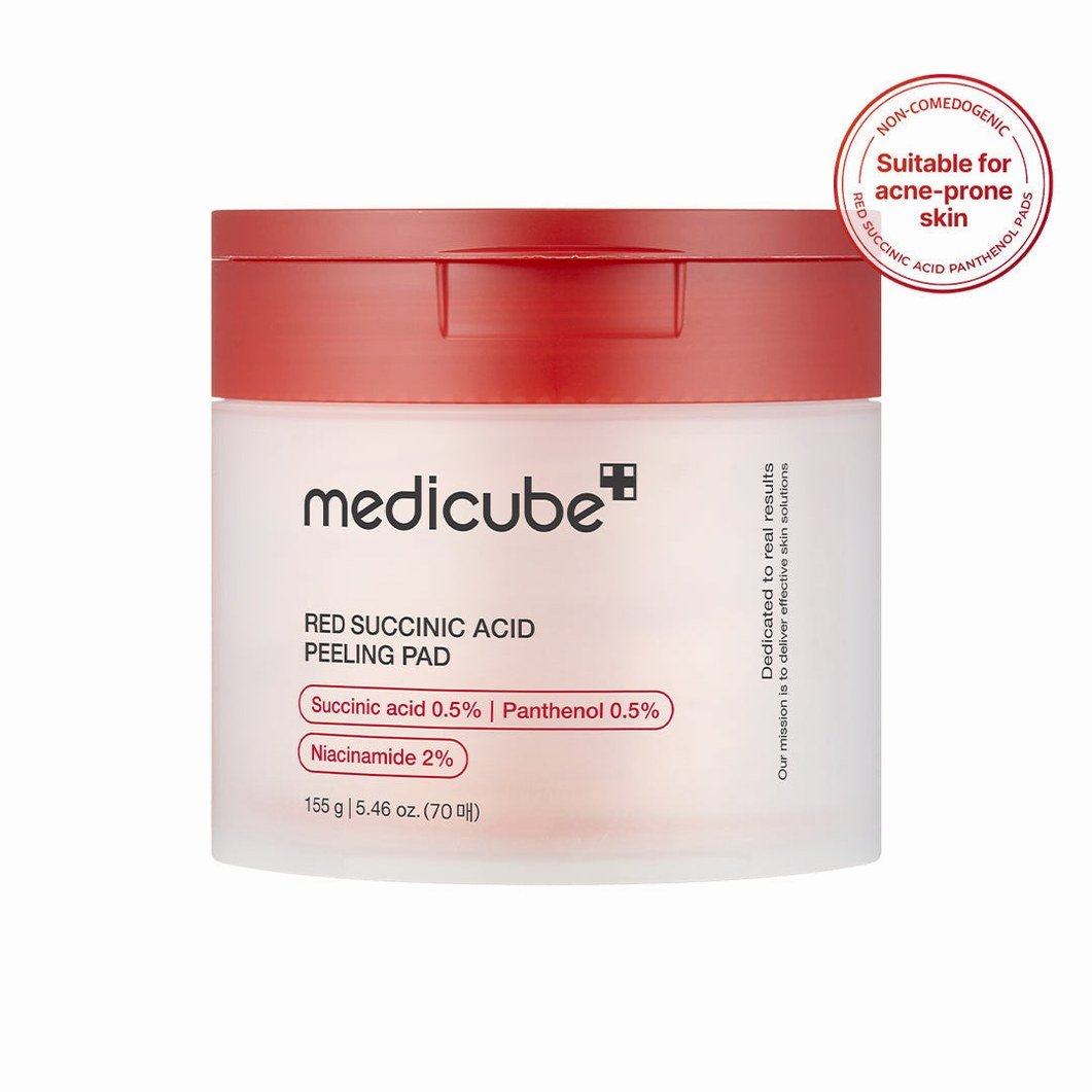 Red Succinic Acid Panthenol Pads - Medicube